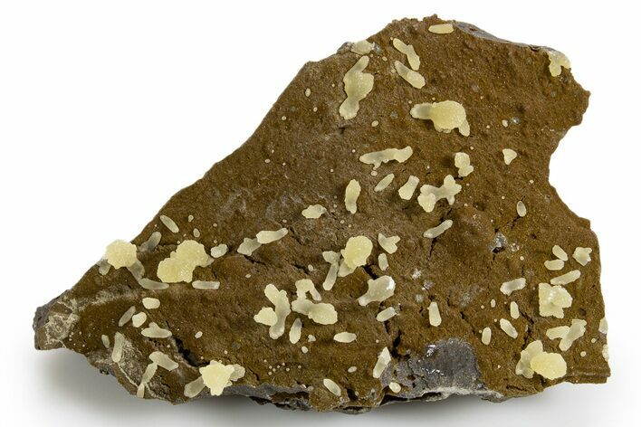 Sparkling Yellow Calcite Formations on Basalt - Italy #319195